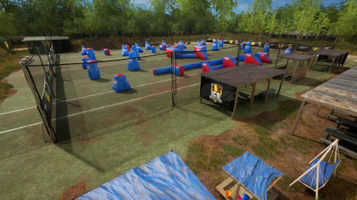 SupAir tournament paintball map based on the ICS field in Berlin